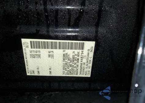 2017 Nissan Maxima 3.5S z USA, uszkodzony, nr VIN 1N4AA6APXHC448794